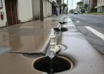 água vazando em São Bernardo do Campo