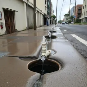 água vazando em São Bernardo do Campo