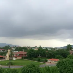 tempo instável e chuva