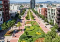 parque linear e praça revitalizada