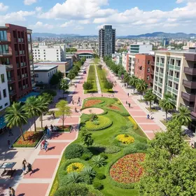 parque linear e praça revitalizada