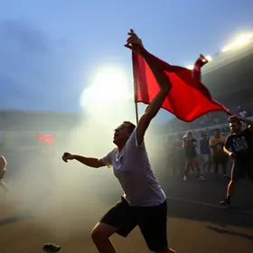 movimentação intensa no Estádio 1º de Maio